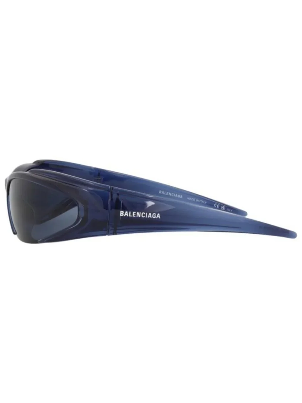 New Balenciaga Unisex Shield/Wrap Blue Blue Blue Fashion Designer Sunglasses
